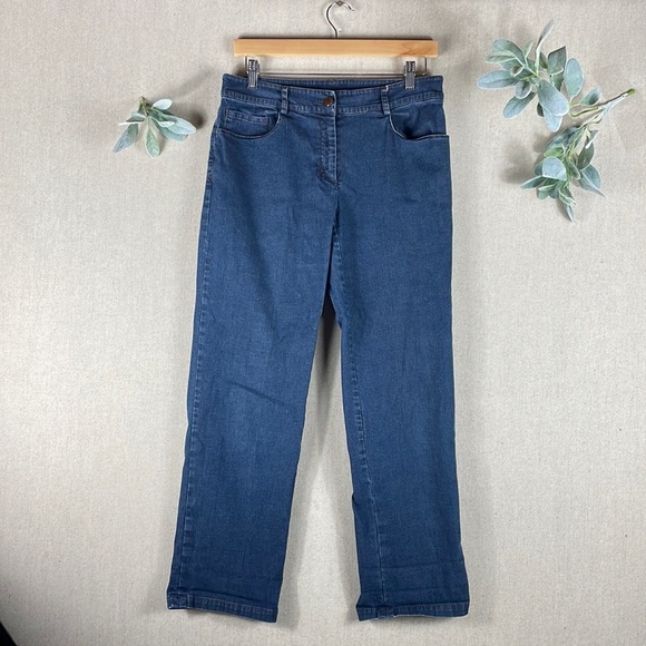 Eileen Fisher > Straight Leg Jeans Small - Picture 1 of 8